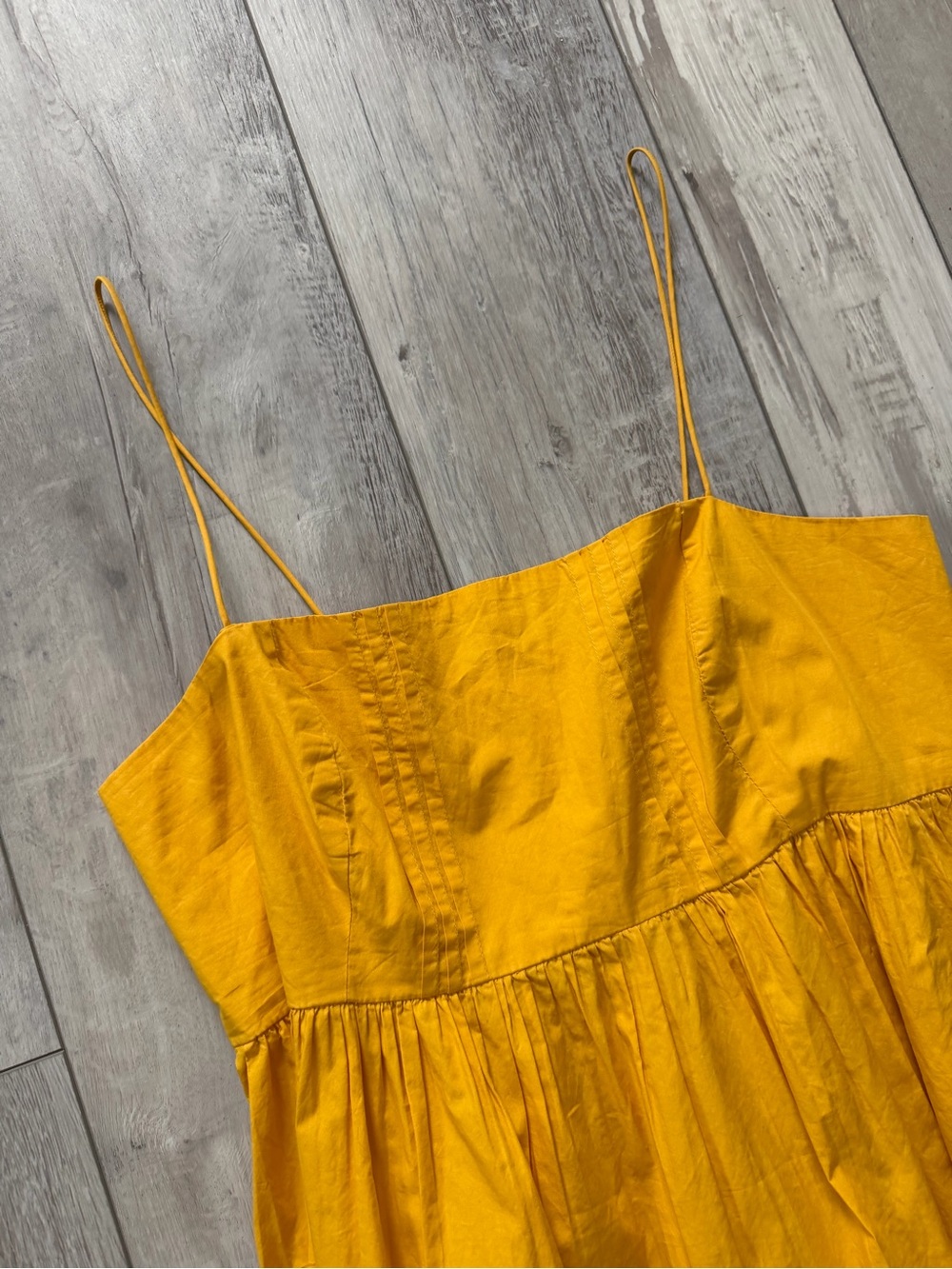 Maeve Anthropologie Boho Chic Minimalistic Pleated Babydoll Tunic Top medium - Picture 10 of 11